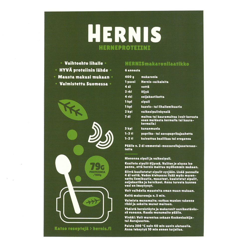Hernismakaronilaatikko-resepti Hernis - (1 x 1 kpl)