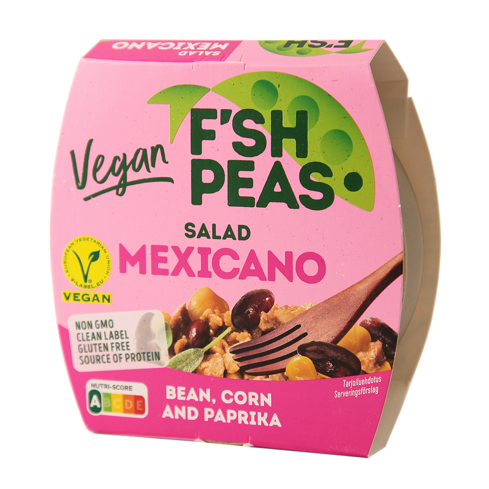 Herneproteiinisalaatti, Mexicano F'sh Peas - (12 x 175 g)