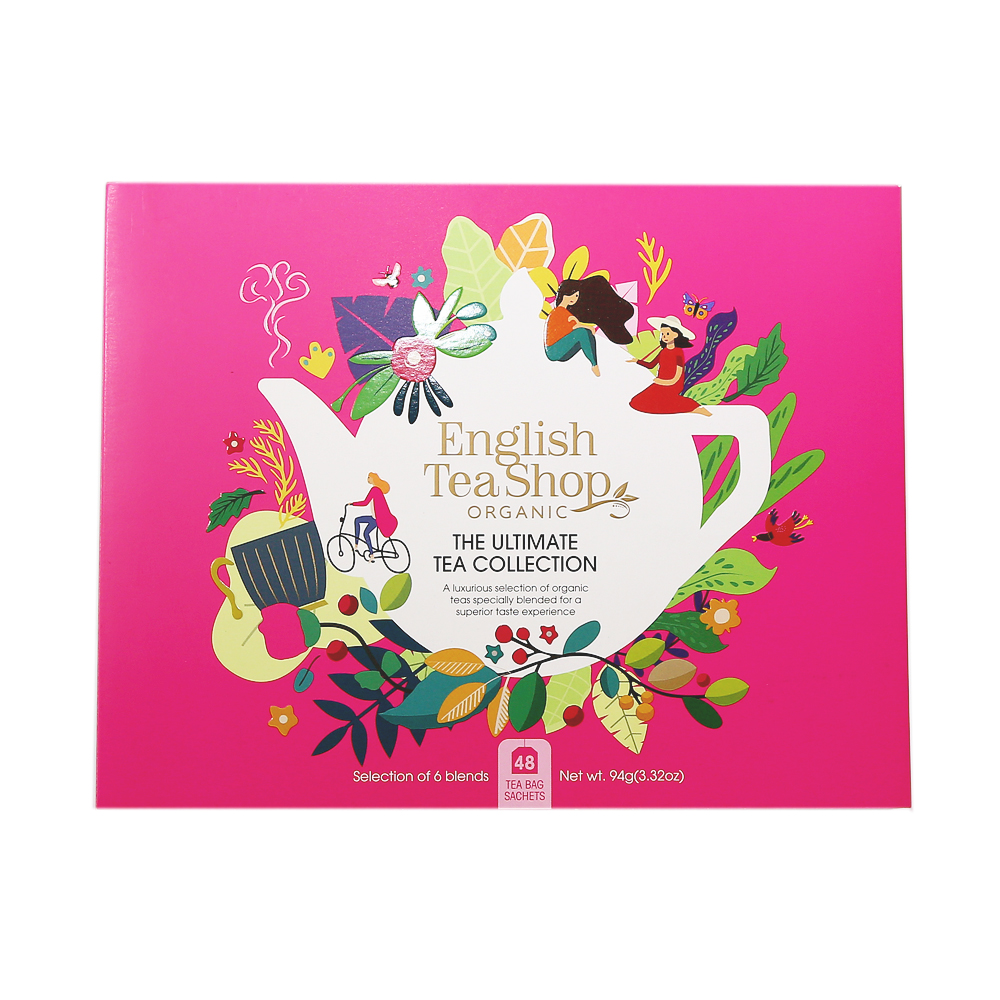 Teelajitelma The Ultimate Tea Collection pinkki 48 pss ETS - (6 x 94 g) (luomu)