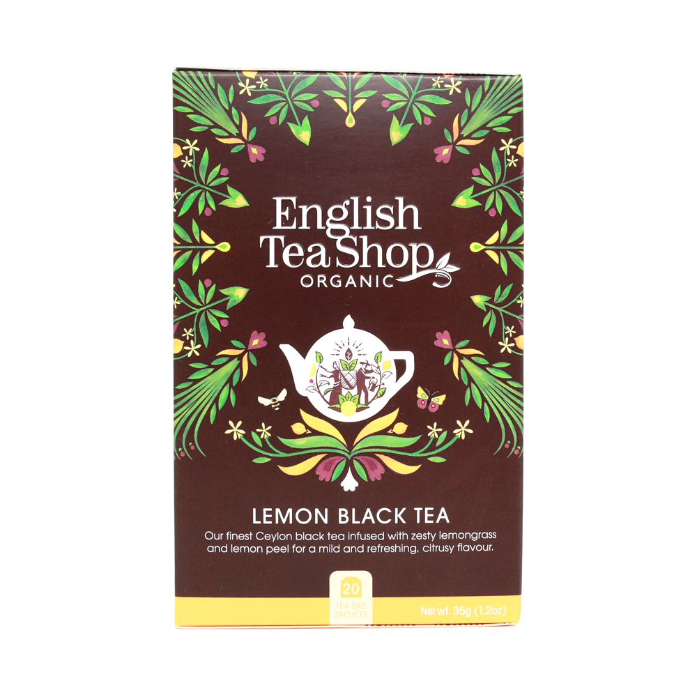 Musta tee Lemon Black Tea 20 pss ETS - (6 x 35 g) (luomu)