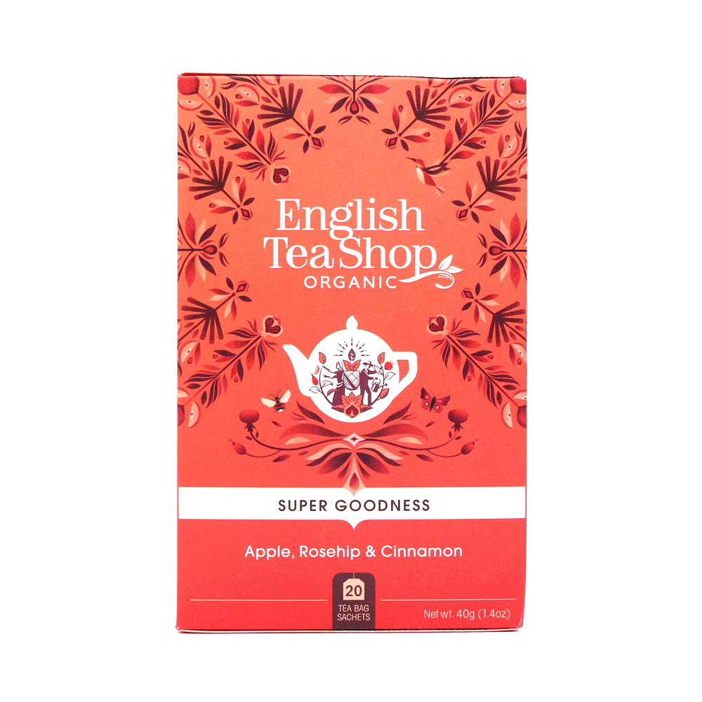 Hauduke Apple, Rosehip &amp; Cinnamon, kofeiiniton 20 pss ETS - (6 x 40 g) (luomu)