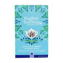 [60213] Tee White Blueberry Elderflower 20 pss ETS - (6 x 40 g) (luomu)
